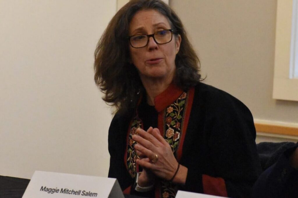 IRIS' Maggie Mitchell Salem: Current immigration landscape is like "wildfires." Credit: Laura Glesby file photo