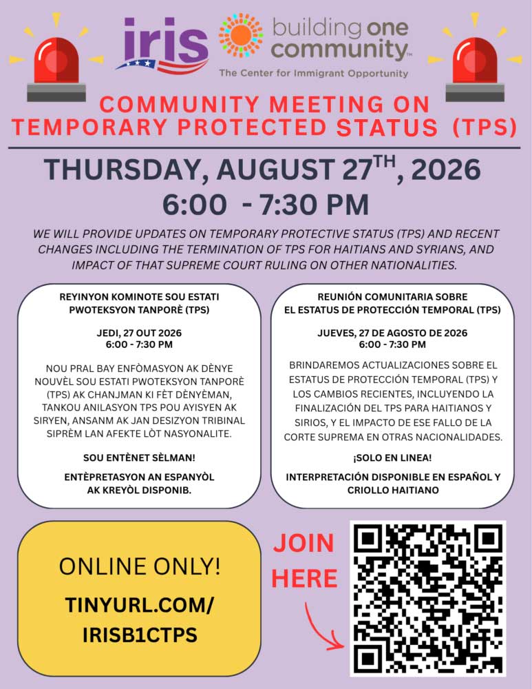 TPS meeting IRIS flyer